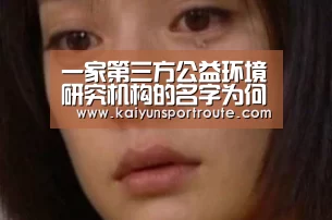 一家第三方公益环境研究机构的名字为何会出现在上市公司的年报中?|开云网站(图3) 开云直播